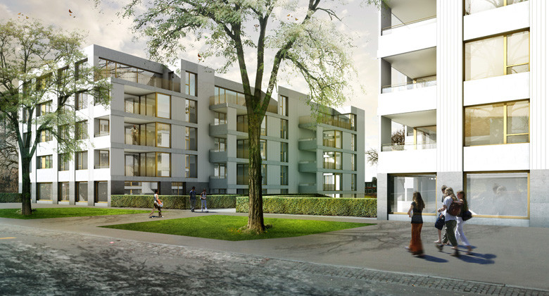1st prize study commission Housing Estate «In der Ey»