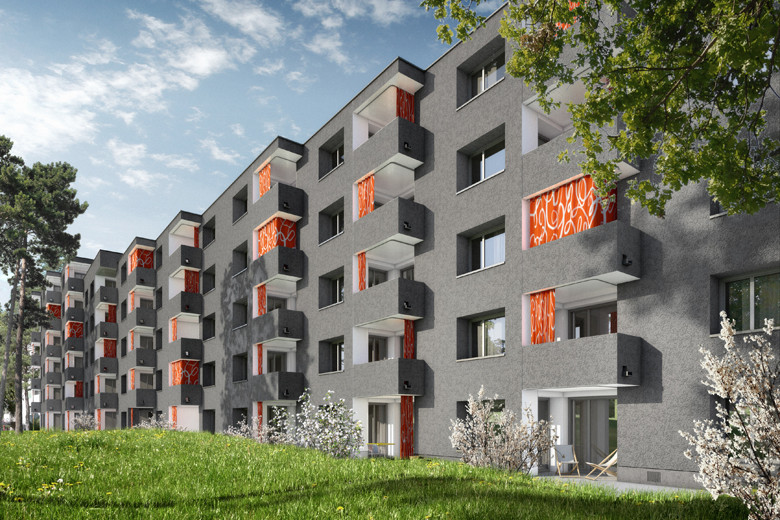 1st prize selective procedure housing estate Paradise