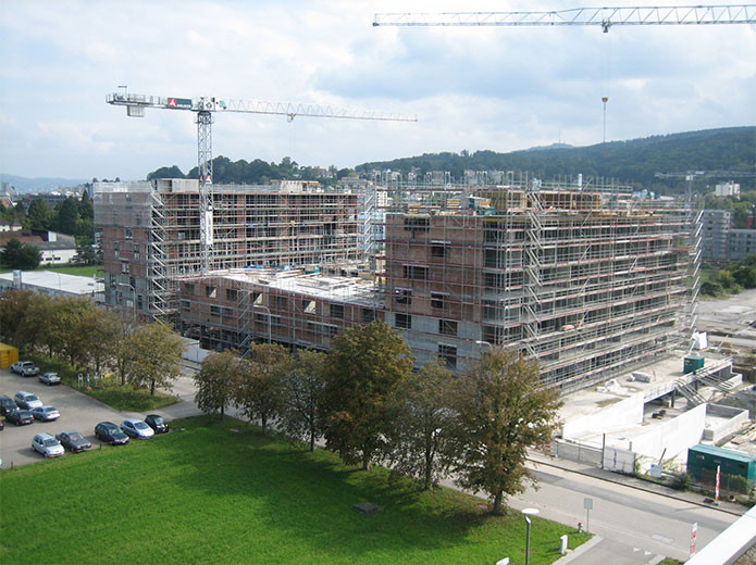 Topping-out ceremony Färbi-Areal