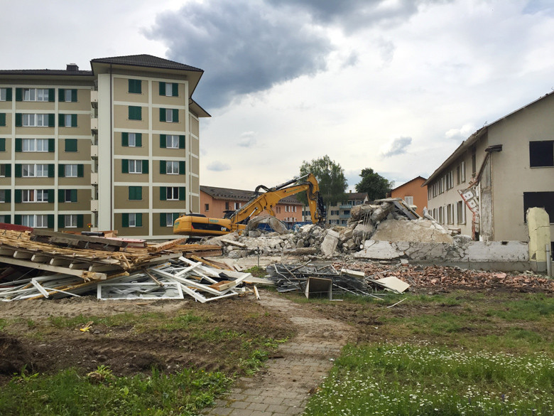 Start of construction Luegisland Etappe 2