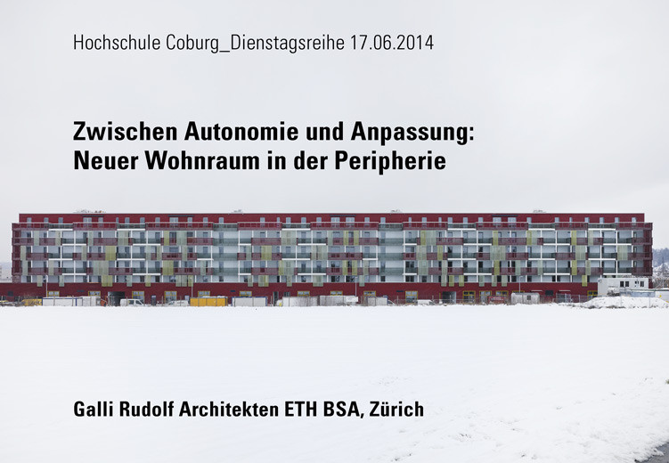 Lecture "New housing in the periphery"