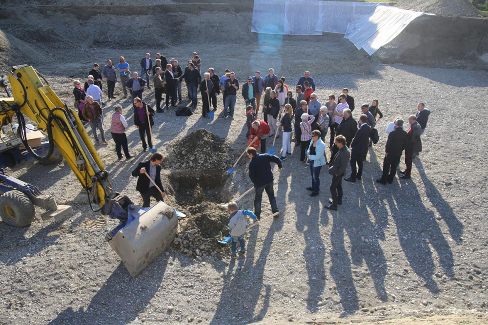 Cornerstone ceremony Feldstrasse