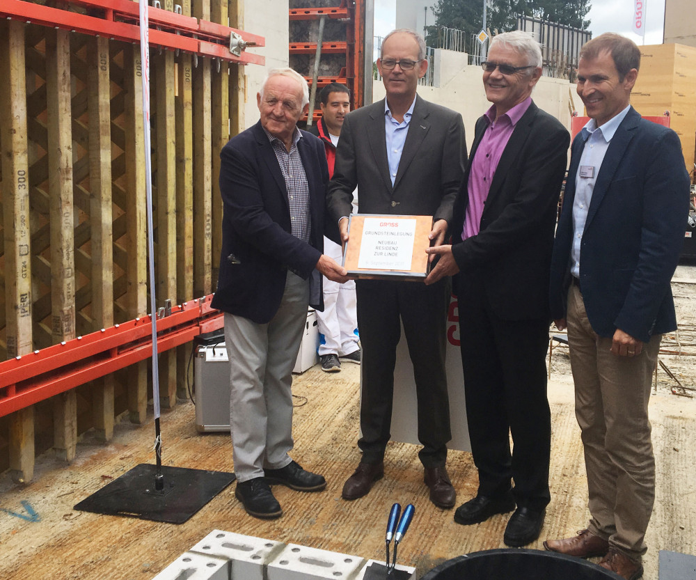 Cornerstone ceremony Linde