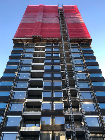 Vollendung Rohbau Hochhaus Baslerstrasse