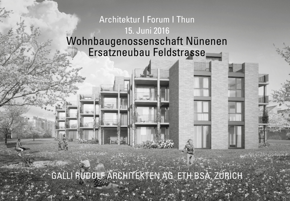 Lecture "cooperative housing, e.g. Nünenen Thun"